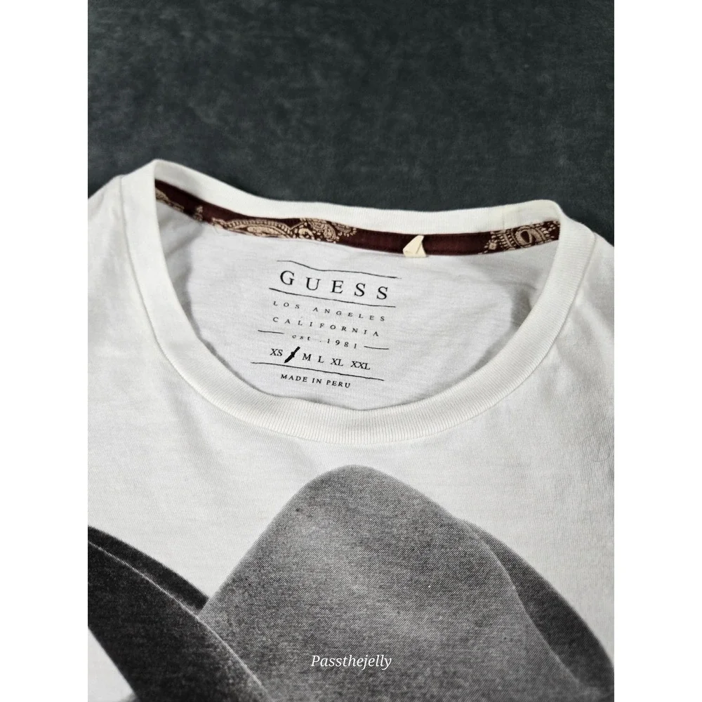 Guess Shirt Mens Small‎ Outlaw Short Sleeve Graphic T-Shirt - Picture 5 of 9